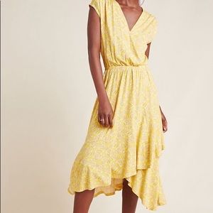 Yellow Anthropologie Summer Dress